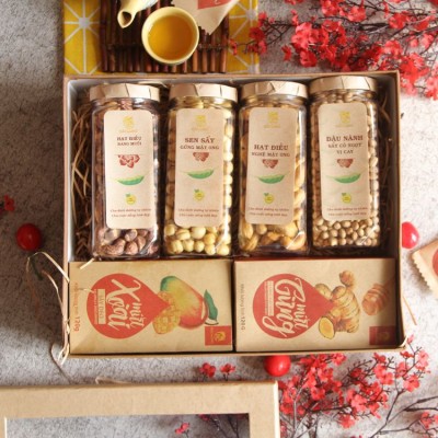 Hộp quà tết thực phẩm cao cấp HL11